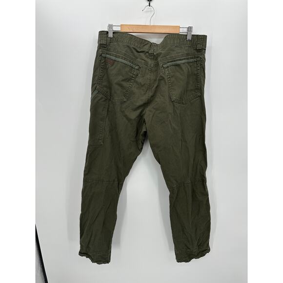 Wrangler Riggs Workwear Pants Mens 38x32 Green Ranger Ripstop Cargo 103W031FN - Picture 2 of 7